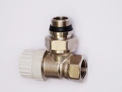 Угловой термостатический клапан радиатора Ду15; арт. НА-6013-1